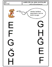 büyük ve küçük harfleri eşleştirme çalışmaları